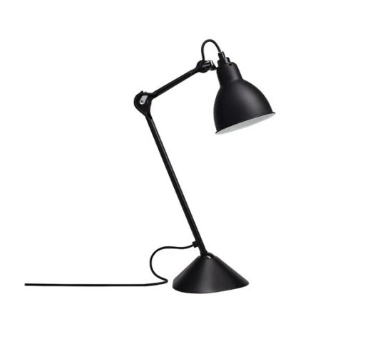 Lampe Gras No 205 tafellamp mat zwart