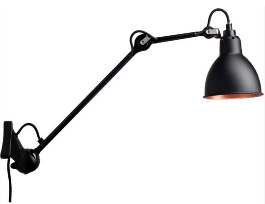 La Lampe Gras 222 zwart / zwart koper
