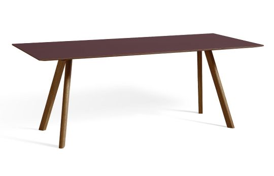 Burgundy linoleum - 200 x 90 x 74 cm