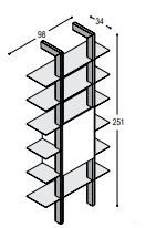 Groove-XS Voorbeeldcombinatie 4 met 2 staanders en extra deur