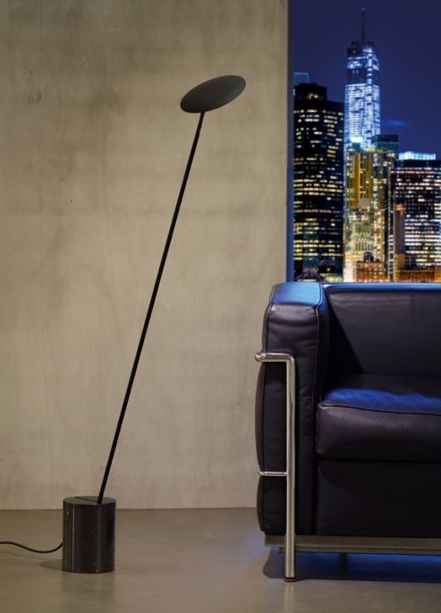 Millelumen Circle vloerlamp zwart