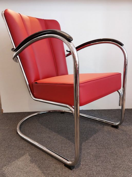 Dutch Originals Gispen 412S leder Rood