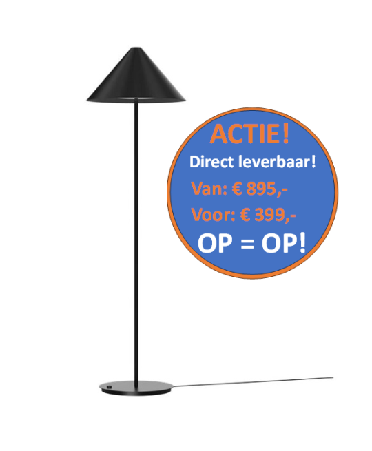 Louis Poulsen Keglen 400 vloerlamp zwart
