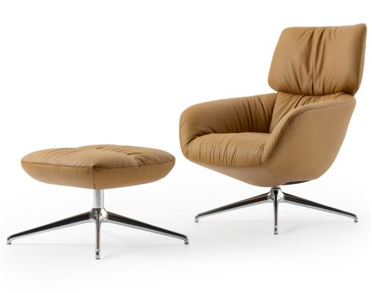 Leolux Lodey fauteuil met gratis poef