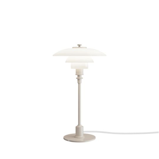 Louis Poulsen PH 2/1 tafellamp in kleur Glossy Beige