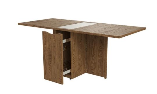 Skovby 101 uitklaptafel walnoot gelakt
