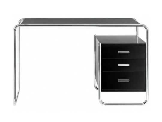 Thonet S 285/2 Bureau Essen zwart gebeitst