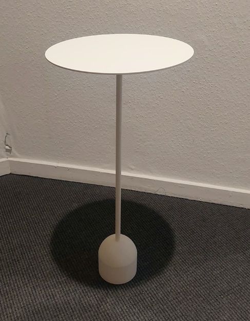 Lourens Fisher Triple Steel Occasional Table Wit Showroommodel