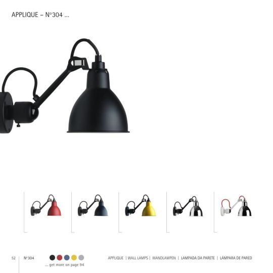 La Lampe Gras 304 zwart / zwart