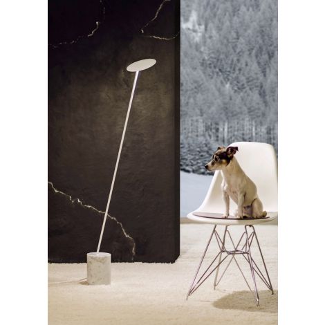 Millelumen Circle vloerlamp wit