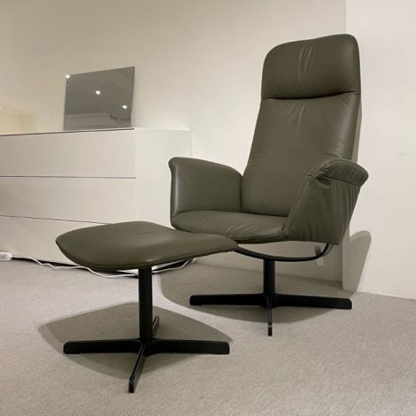FSM Lomo fauteuil met poef showroommodel