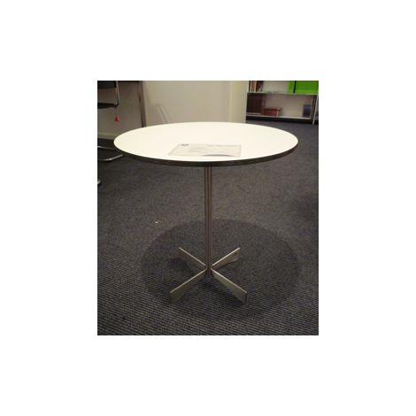 Lourens Fisher Cross tafel blad alucompact wit / rond