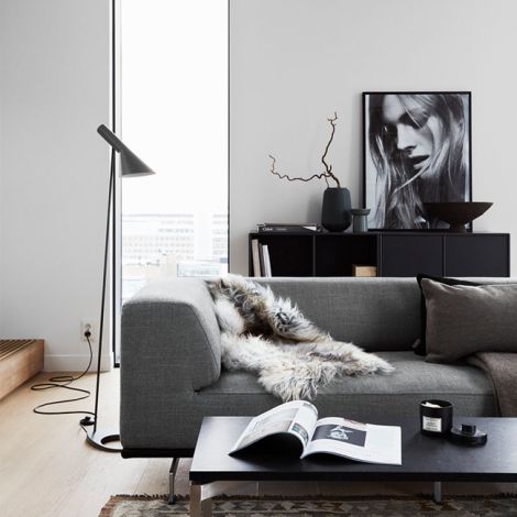 Louis Poulsen AJ vloerlamp grijs