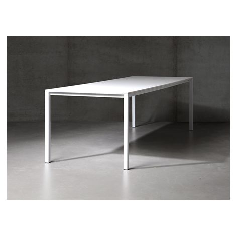 S 600: Wit gelakt frame, HPL wit blad 
