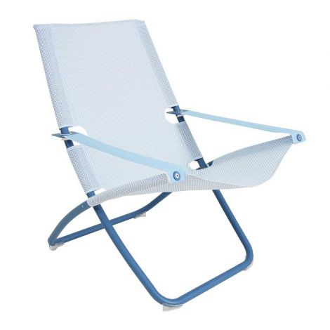 EMU Snooze loungestoel / Blauw / lichtblauw-wit