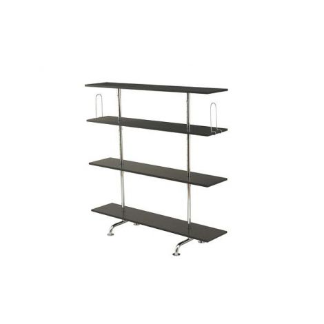 Tecta S44 boekenrek zwart/chroom