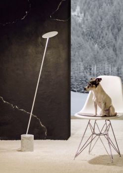 Millelumen Circle vloerlamp wit