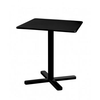 Darwin Tafel 70x70 cm. zwart