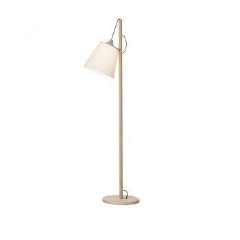 Muuto Pull vloerlamp - eiken/wit